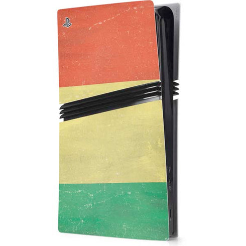 Bolivia Flag Distressed PS5 Pro Console Skin